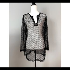 Black swimsuit coverup